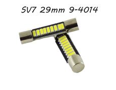 Led лампа в солнцезащитные козырьки, зеркала SV7 (C5W) 9-4014 28-29mm 12V Белый 7000K